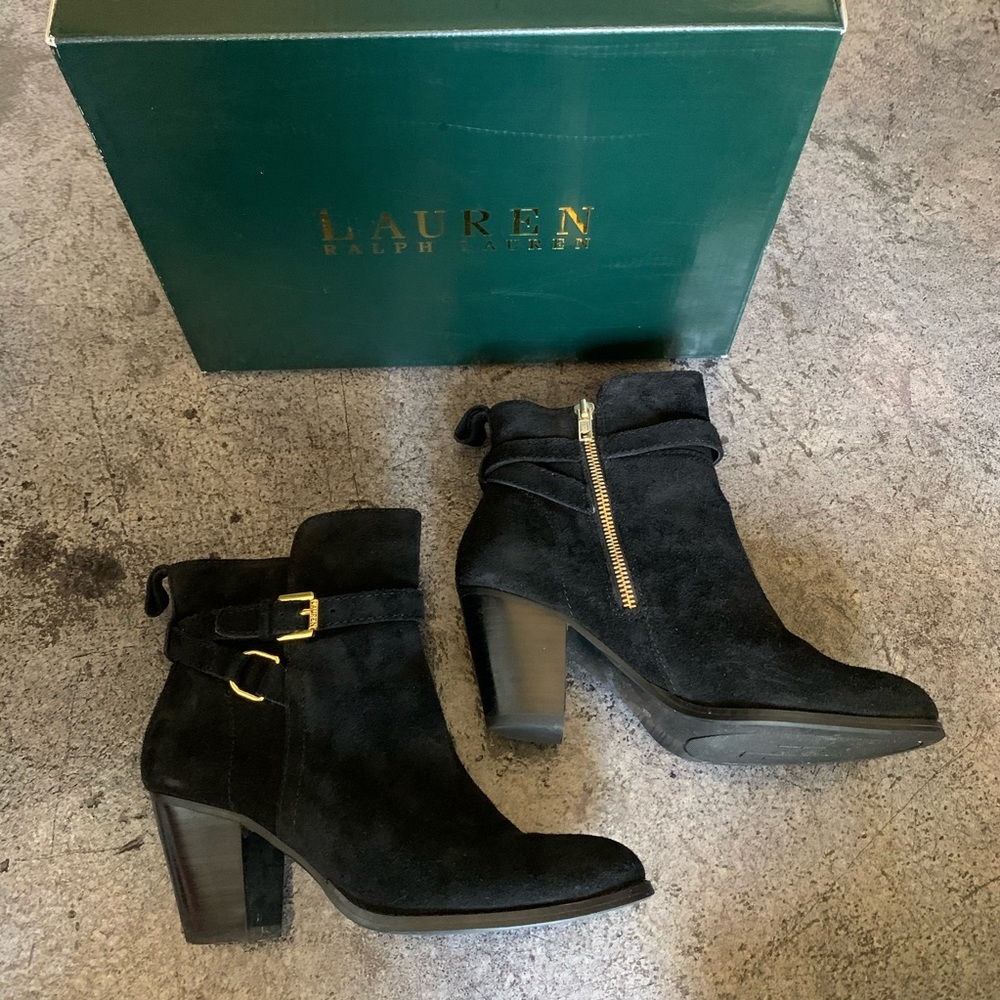 Lauren Ralph Lauren suede booties 6
